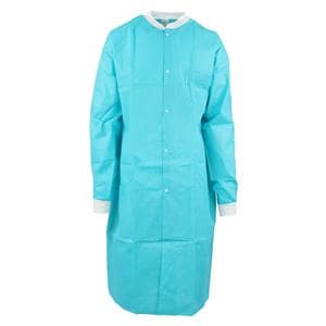 SafeWear High Performance Protective Lab Coat SMS Fbrc Large Tropical Teal 12/Bg