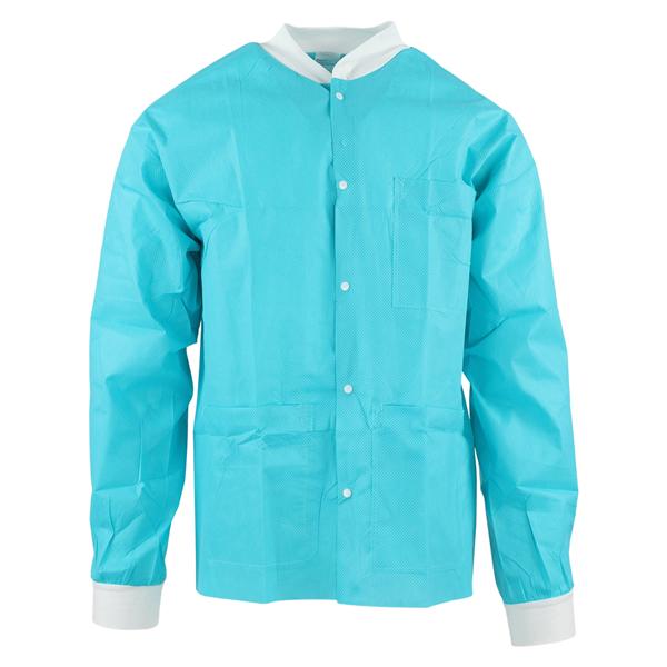 SafeWear Hipster Protective Lab Jacket SMS Polypro Fbrc Med Tropical Teal 12/Bg