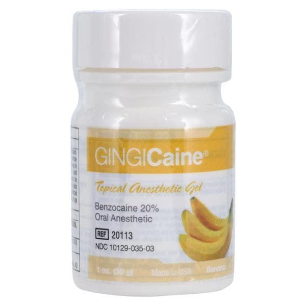 Gingicaine Topical Anesthetic Gel Banana 1oz/Jr, 6 JR/CA