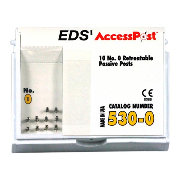 AccessPost Posts Stainless Steel Refill Size 0 0.8 mm Yellow 10/Bx