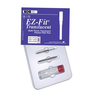 EZ-Fit Translucent Passive Fiber Posts Complete Kit 1 Ea