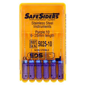 Safesider Hand Reamer 25 mm Size 10 Stainless Steel Purple 0.02 6/Pk