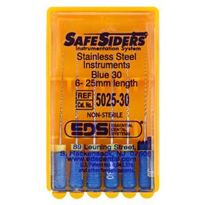 Safesider Hand Reamer 25 mm Size 30 Stainless Steel Blue 0.02 6/Pk