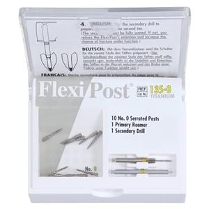 Flexi-Post Posts Titanium Refill Size 0 Parallel Sided Yellow 10/Pk