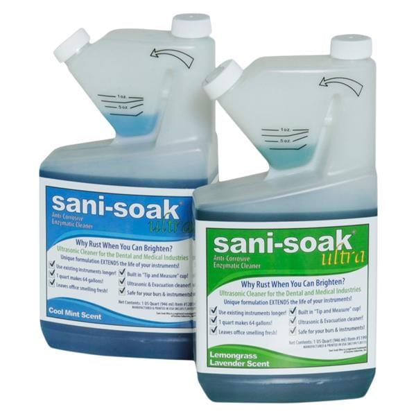 Sani-Soak Ultra Ultrasonic Cleaner 32 oz Mint 32oz/Bt, 12 BT/CA