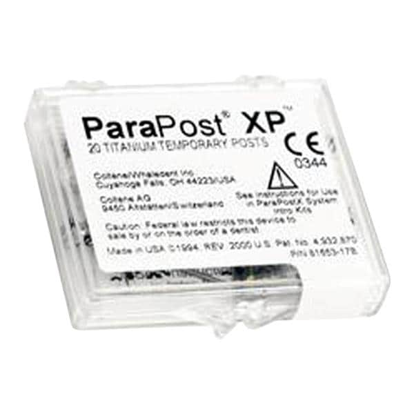 ParaPost XP Temporary Posts Titanium 4 P746-4 0.04 in Yellow 20/Pk