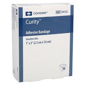 Curity Sensitive Skin Sensitive Skin Bandage Plastic 1x3" Flesh Sterile 50/Bx, 24 BX/CA