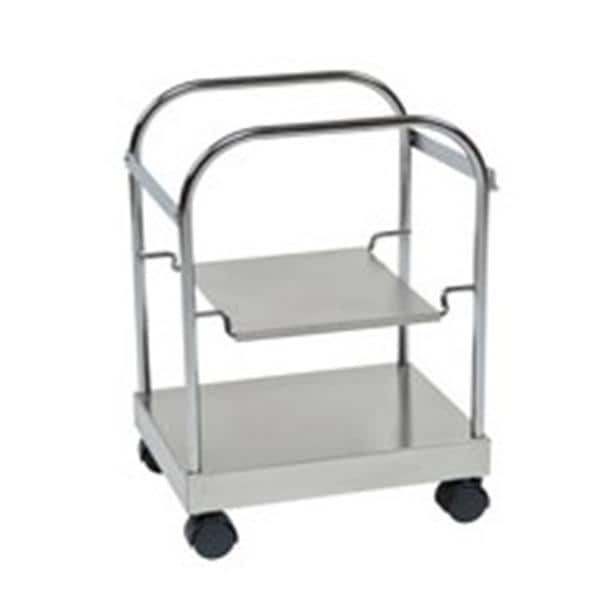 Sharps-A-Gator Sharps Cart Silver 30x20x16" Metal For 7-10gal Containers 1/Ca