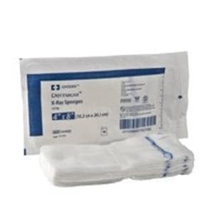 Dermacea 100% Cotton All Purpose Sponge 4x8" 12 Ply Sterile X-Ray Detectable LF