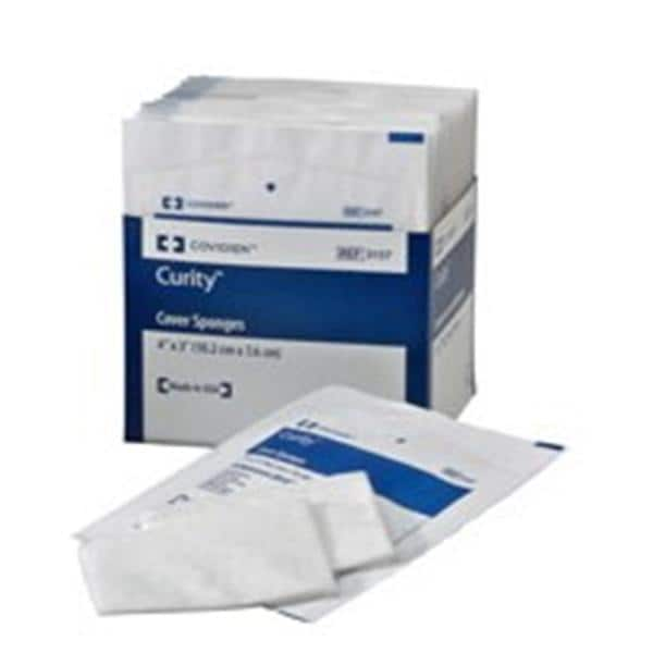 Curity Cellulose Fiber Cover Sponge 3x4" Sterile LF