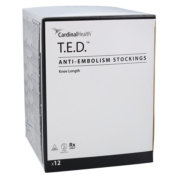 T.E.D. Compression Stocking Knee High Medium/Long White