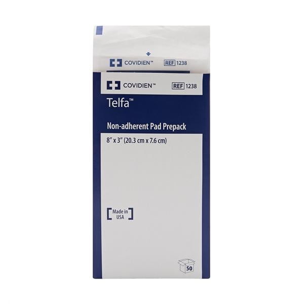 Telfa Ouchless Cotton Gauze Dressing 3x8" Sterile Non-Adherent White Abs LF