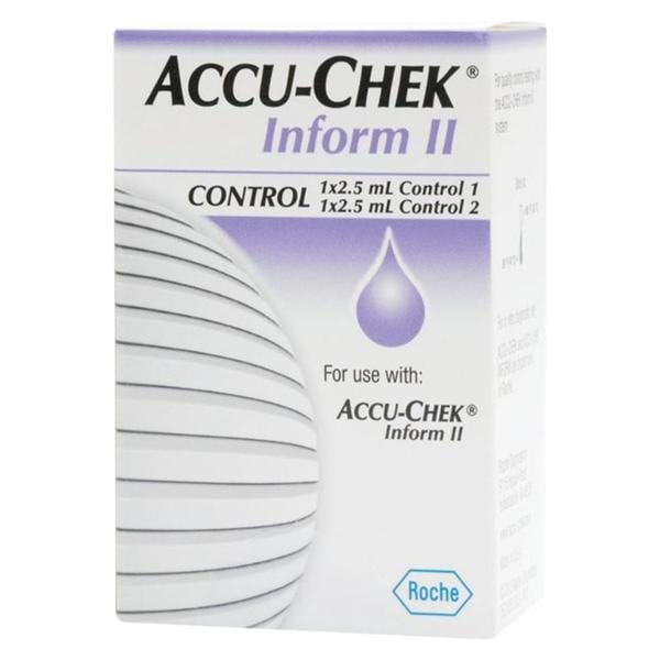 Accu-Chek Inform II Glucose Level 1/2 Control 2/Bx, 10 BX/CA