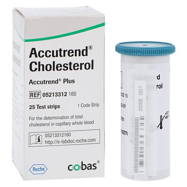 Accutrend Plus Cholesterol Test Strip 25/Vl