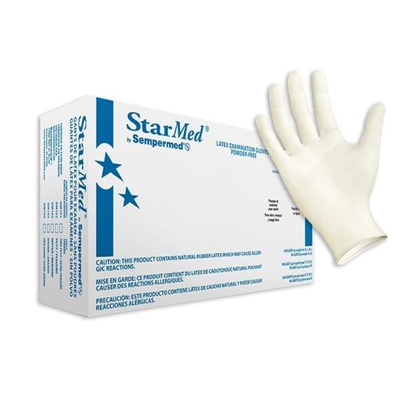 Starmed Exam Gloves Small White Non-Sterile