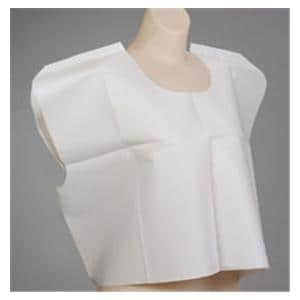 Patient Cape 30 in x 21 in White Tissue Disposable 100/Ca