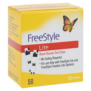 Freestyle Lite Blood Glucose Test Strip CLIA Waived For FreeStyle Lite 50/Bt, 12 BT/CA