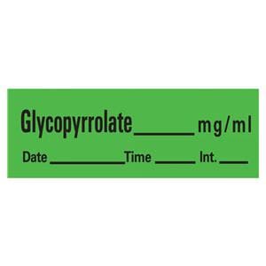 Labels Glycopyrrolate RL RL