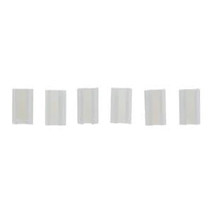 Ceka Preci-Horix Plastic Clips White 6/Pk