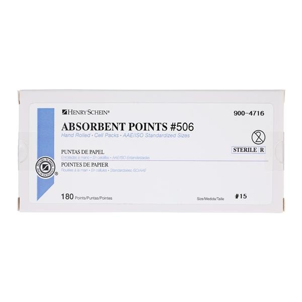 Absorbent Points Size 15 #506 180/Bx