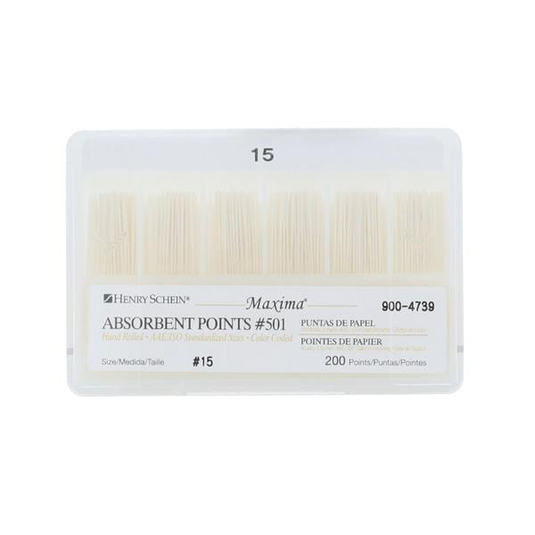 Maxima Absorbent Points Size 15 #501 200/Bx