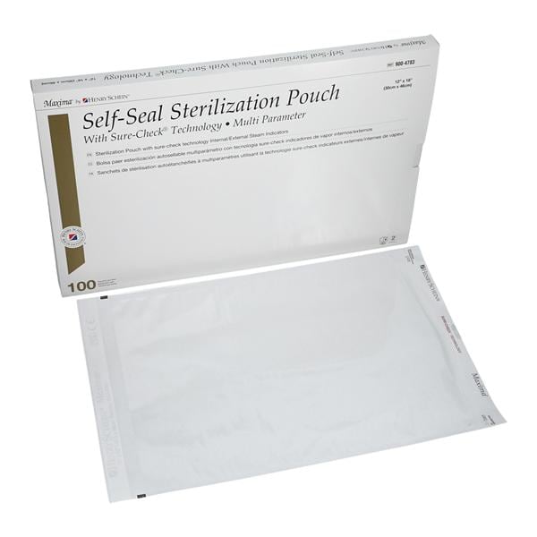 Maxima Multi Parameter Sterilization Pouch 12 in x 18 in 100/Bx