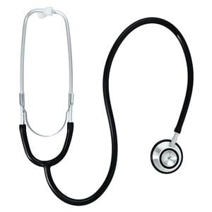 Henry Schein Proscope Essentials Clinician Stethoscope Rsbl Adlt Blk PVC Tb Ea, 50 EA/CA