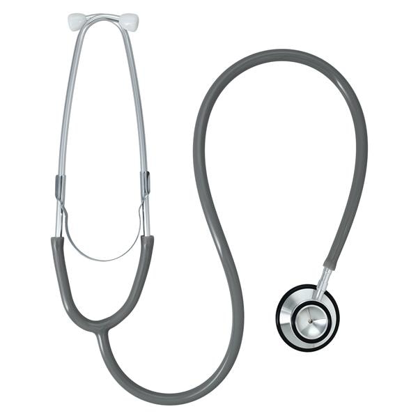 Henry Schein Proscope Essentials Clinician Stethoscope Rsbl Adlt Gry PVC Tb Ea, 50 EA/CA