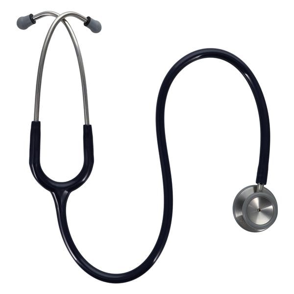 Henry Schein Adscope Clinician Stethoscope Reusable Adult Navy PVC Tubing Ea