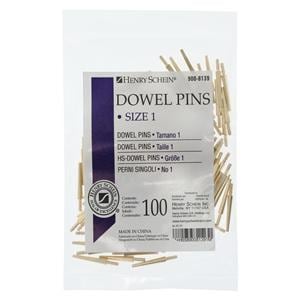 Dowel Pin Brass #1 Small 100/Pk