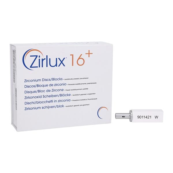 Zirlux 16+ Zirconia Block White 55x19x15 5/PK