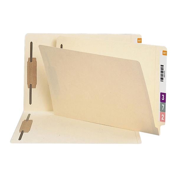 End-Tab Folder w/ 2 Fasteners Legal Size Manila 50/Pack 50/Bx