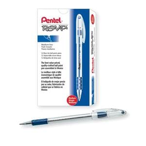 R.S.V.P. Ballpoint Pens Medium Point 1.0 mm Blue 12/Pk