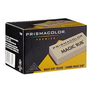 Prismacolor Magic Rub Vinyl Erasers White 12/Pack 12/Pk