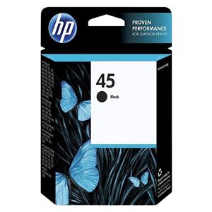 HP 45 Black Original Ink Cartridge (51645A) 1/PK