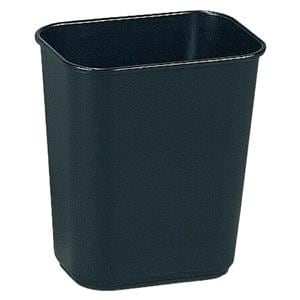 Durable Polyethylene Wastebasket 3.25 Gallons Black 1/PK