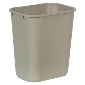 Rubbermaid Durable Polyethylene Wastebasket 7 Gallons 26.5L Beige 1/PK