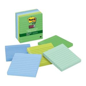 4"x4" Sticky Lined Note Tropic Breeze 90 Sheets/Pad 6/Pk