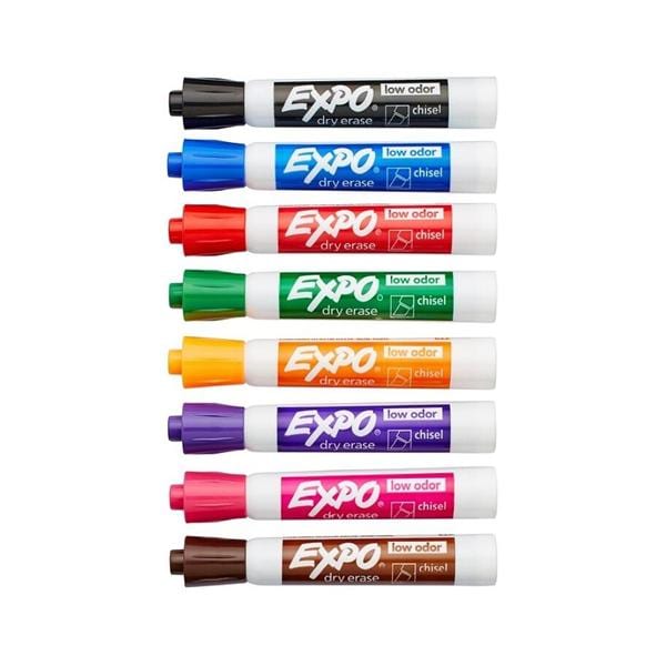 Dry-Erase Markers Chisel Point Asst 8/Pack 8/St