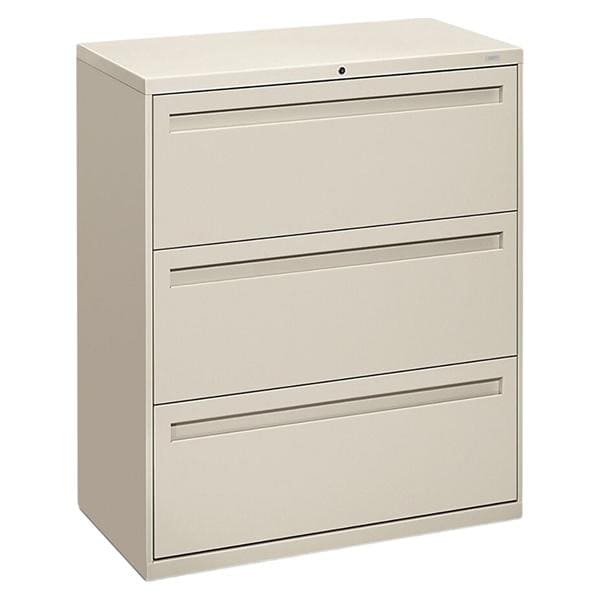 Lateral File 3 Drawers 40.875 in x 36 in x 19.25 in Light Gray 1/PK