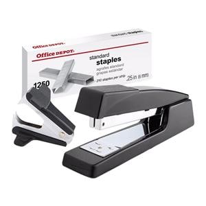 Premium Full-Strip Stapler Combo With Staples And Remover Black 1/PK