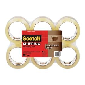 3750 Packaging Tape 1 7/8 in x 54.6 Yd Clear 6/Pack 6/Pk