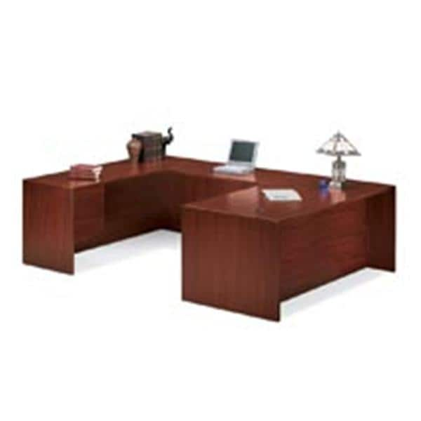 Left-Pedestal Credenza 29.5 in x 72 in x 24 in Mahogany 1/PK