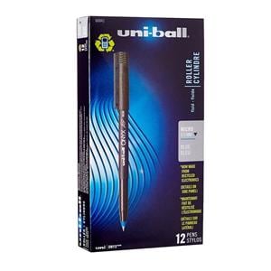 uni-ball Onyx Rollerball Pen Micro Pt 0.5 mm Blue 12/Pack 12/Pk