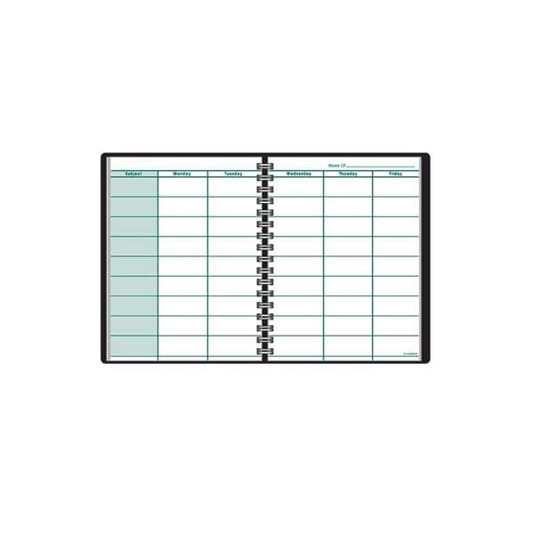 At-A-Glance Undated Teacher's Planner 8 1/4" x 10 7/8" Black 1/PK