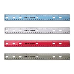 Transparent Plastic Ruler For Binders Assorted 1/PK