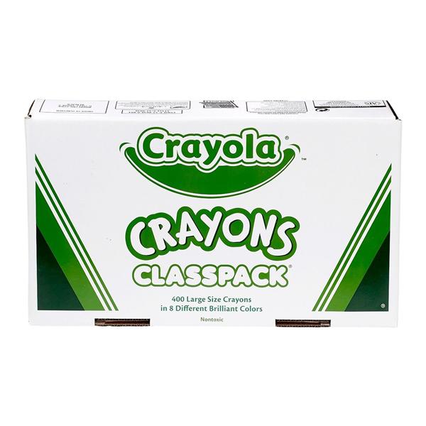 Crayola Classpack Large Crayons 8 Assorted Colors Box Of 400 400/Pk