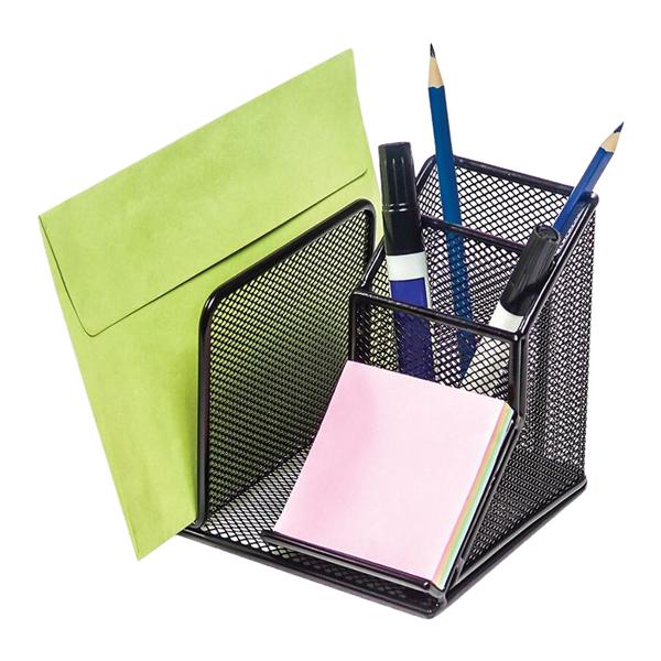 Office Depot Brand Metro Mesh Desk Organizer Black 1/PK