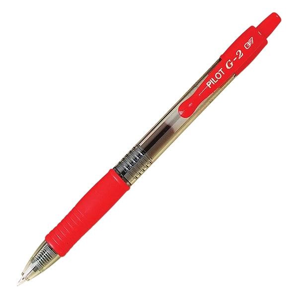 G-2 Gel Pen Extra Fine Point 0.5 mm Red 12/Pack 12/Pk