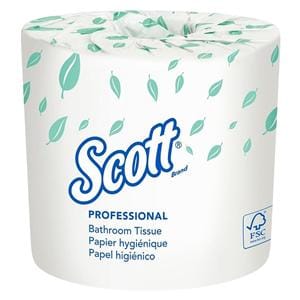 Scott 2-Ply Bathroom Tissue 4 in x 4 in Sheets 80/Ca